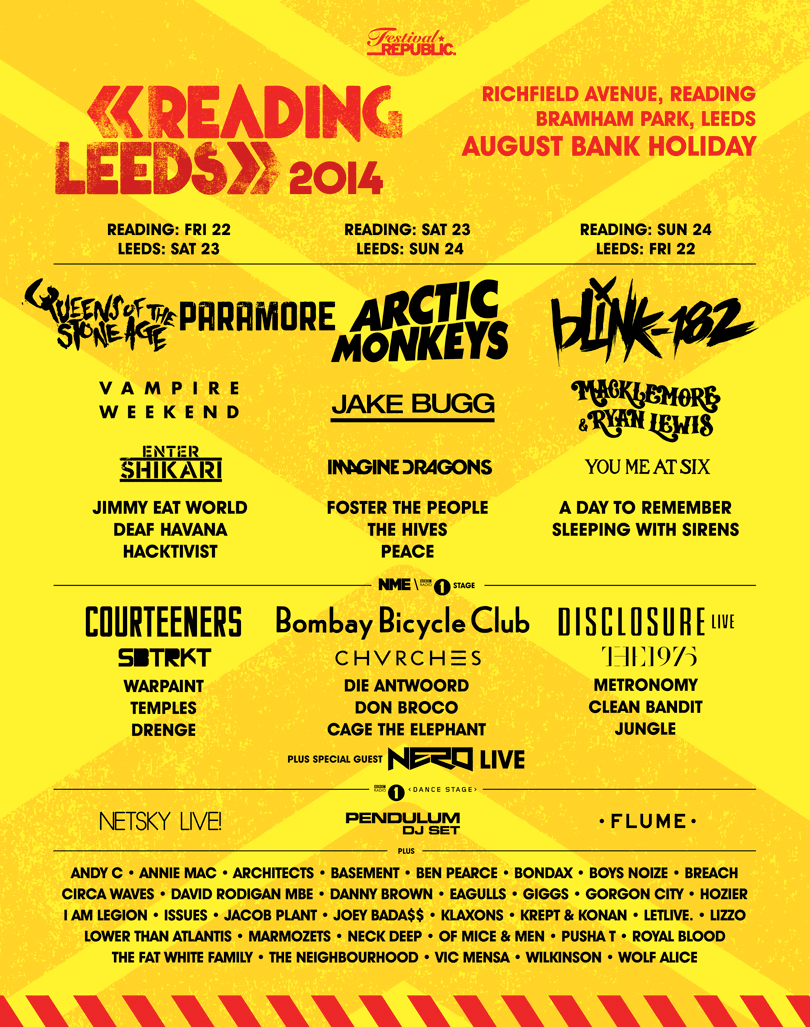 Reading And Leeds Festival Announce More Bands The Pop Punk Days
